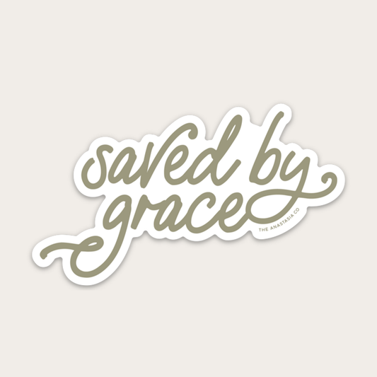 Saved By Grace Sticker